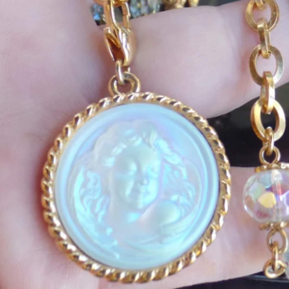 Vintage Kirk Folly Angel pendant